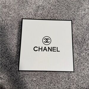 CHANEL Classic White Box with Black Trim